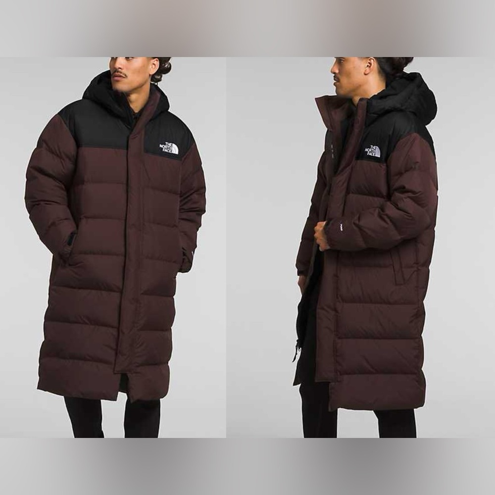 The North Face Men’s Nuptse 700 Goose Fill Parka  Coal Brown/TNF Black
